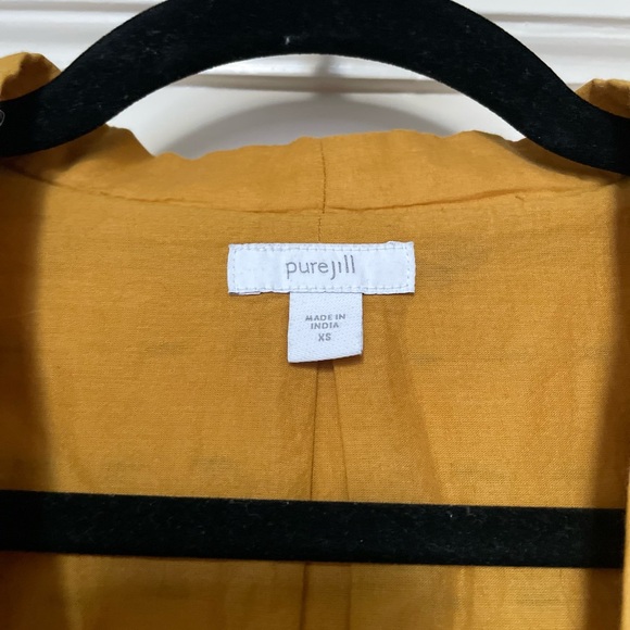 Mustard Yellow Quilted Women's 3/4 length Jacket - Picture 2 of 7